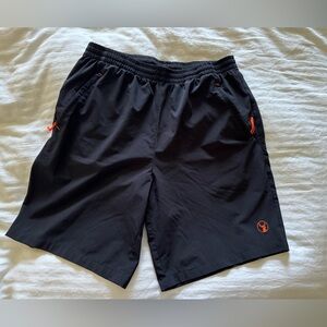 Southern Legends Shorts Mens M Black Deer Hunting Elastic Waist Stretch